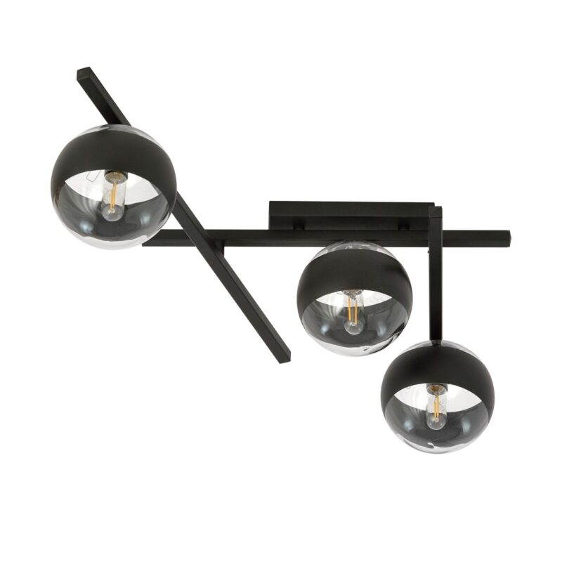 Samart 3 Black/Stripe Ceiling Lamp Image 2