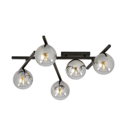 Samart 5 Black/GraFinton Ceiling Lamp