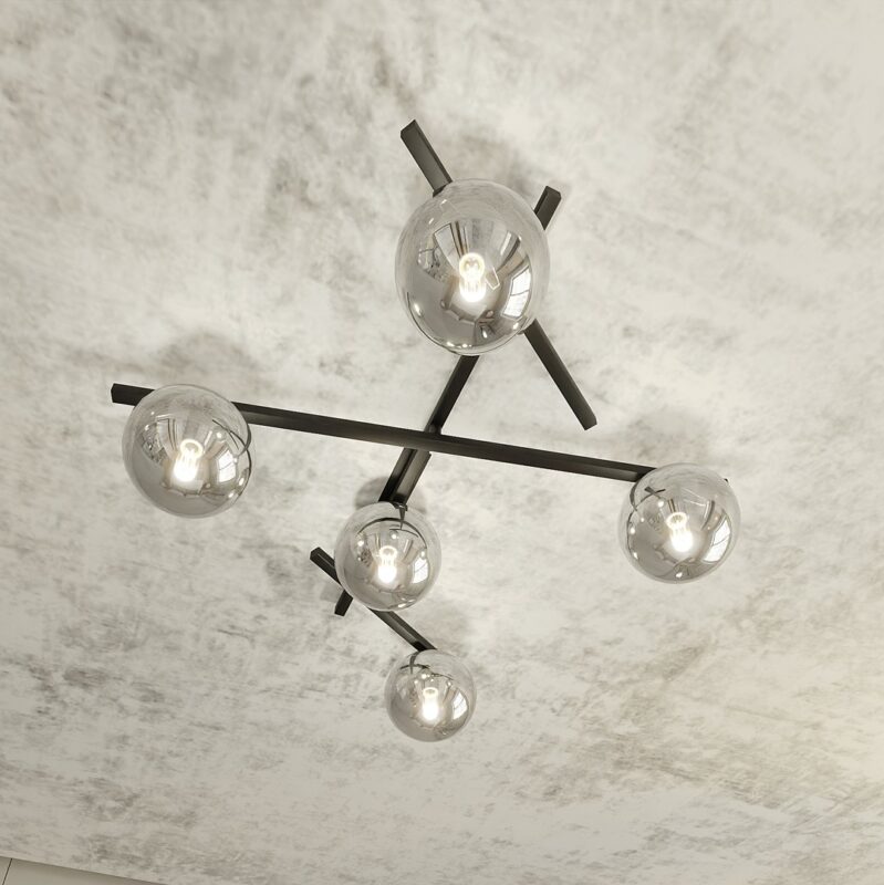 Samart 5 Black/GraFinton Ceiling Lamp Image 8