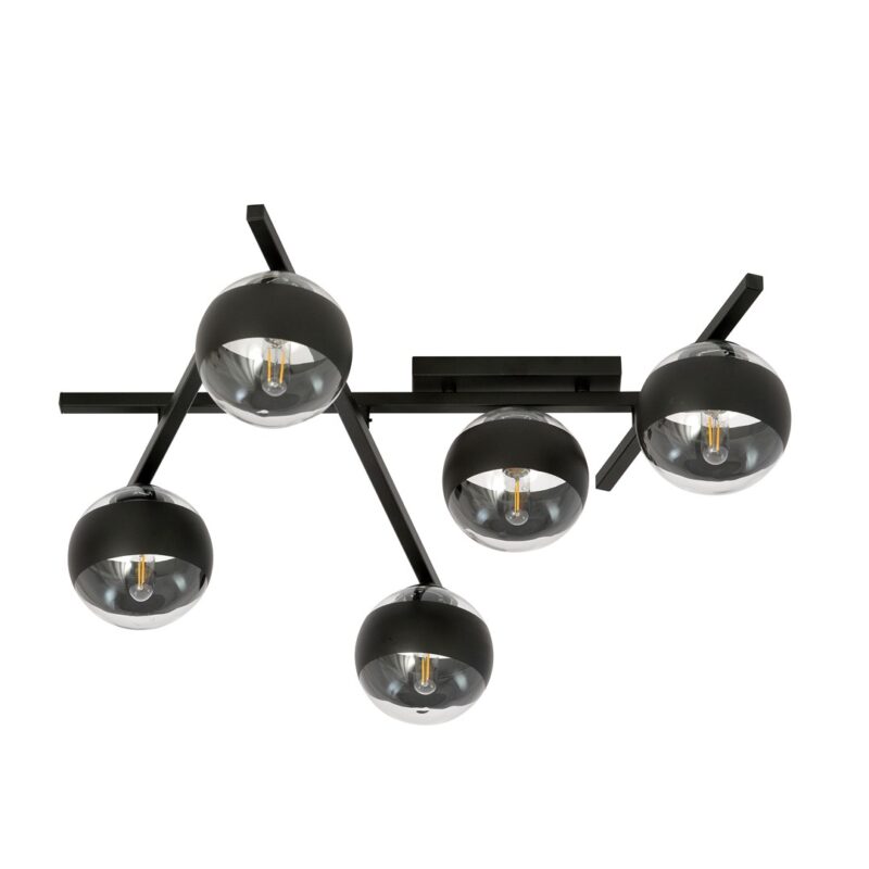 Samart 5 Black/Stripe Ceiling Lamp Image 2