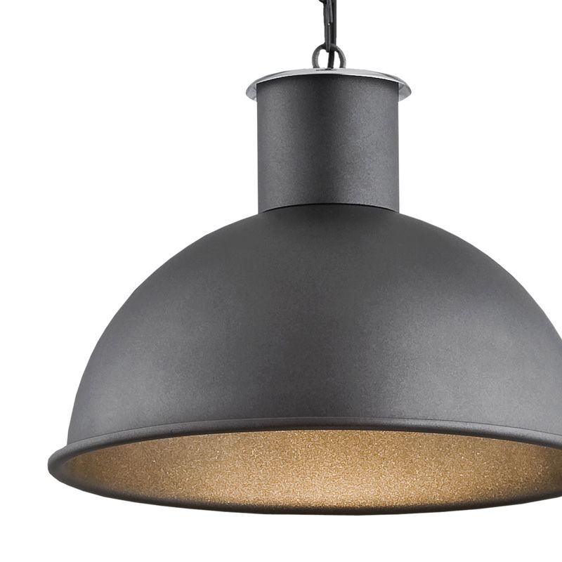 fratu hanging pendant light, 1 lamp, anthracite grey, 38cm