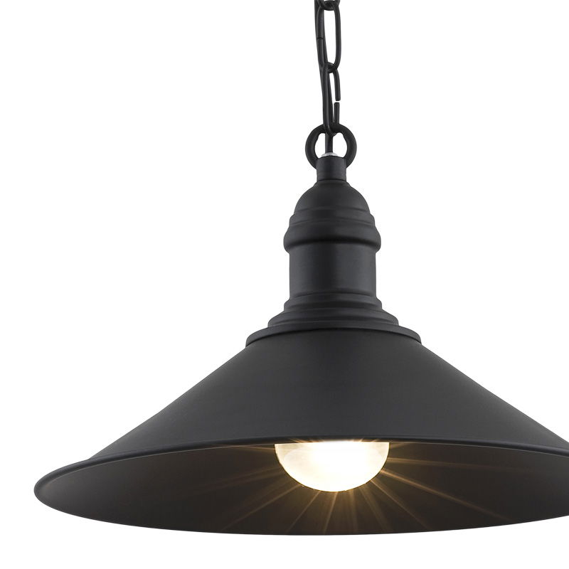 terba hanging pendant light, matt black, 1 lamp, 29cm