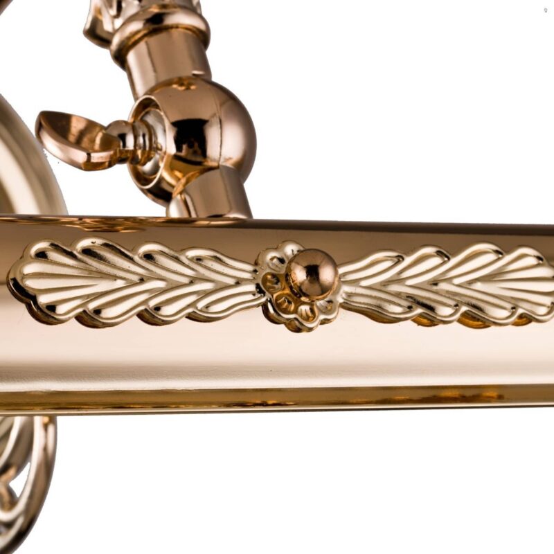 picasso gold picture light, metal, 2 lamp, 44.5cm wide