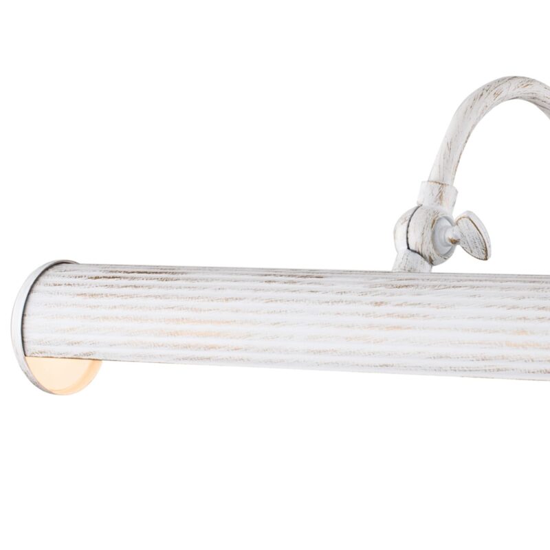 renoir white picture light, metal, 2 lamp, 35.9cm wide