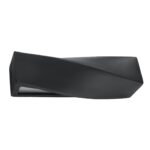 Twist Black Ceramic Wall Light, 1 Lamp, 42cm Length