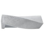 Twist Concrete Wall Lamp, Grey, 2 Light, 42cm Length