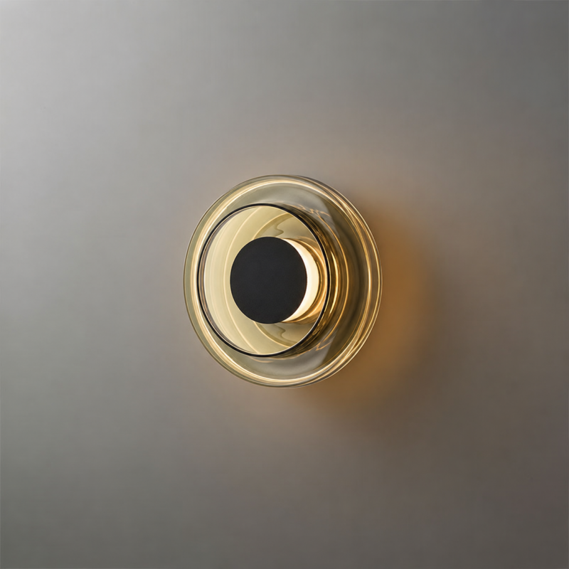 Sophie Led Wall Sconce, Smoked Olive Image 2