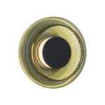 Sophie LED Wall Light, Smoked Olive Glass, 3000k Warm White, 20cm Diameter