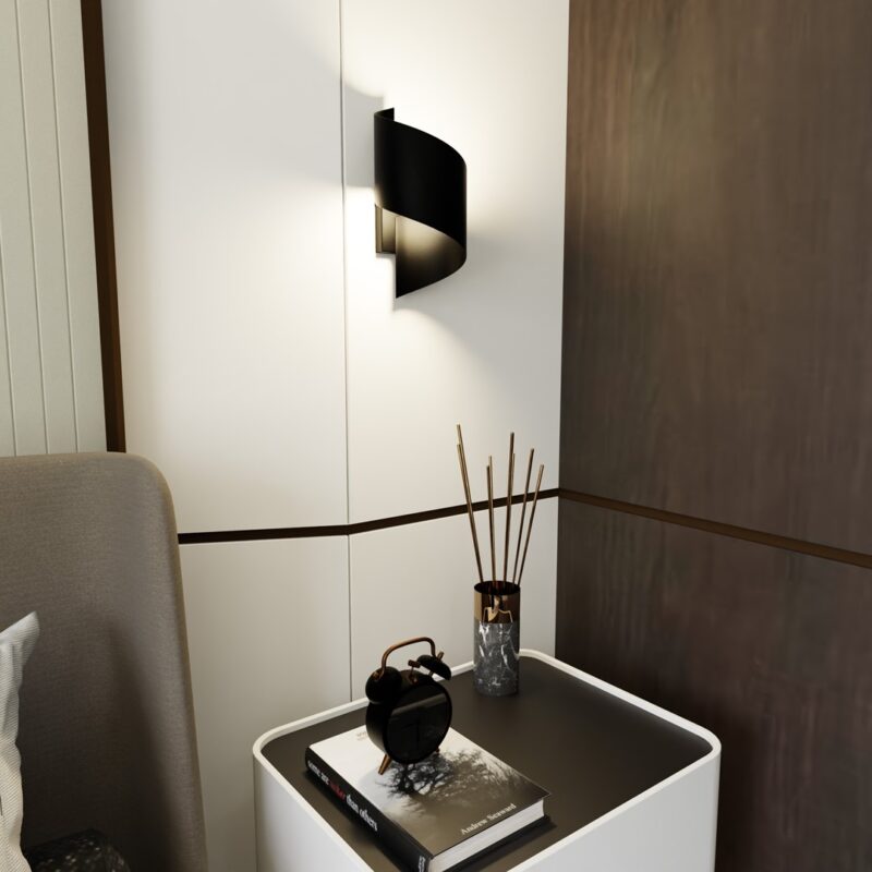 Spenser Black Wall Lamp Image 2