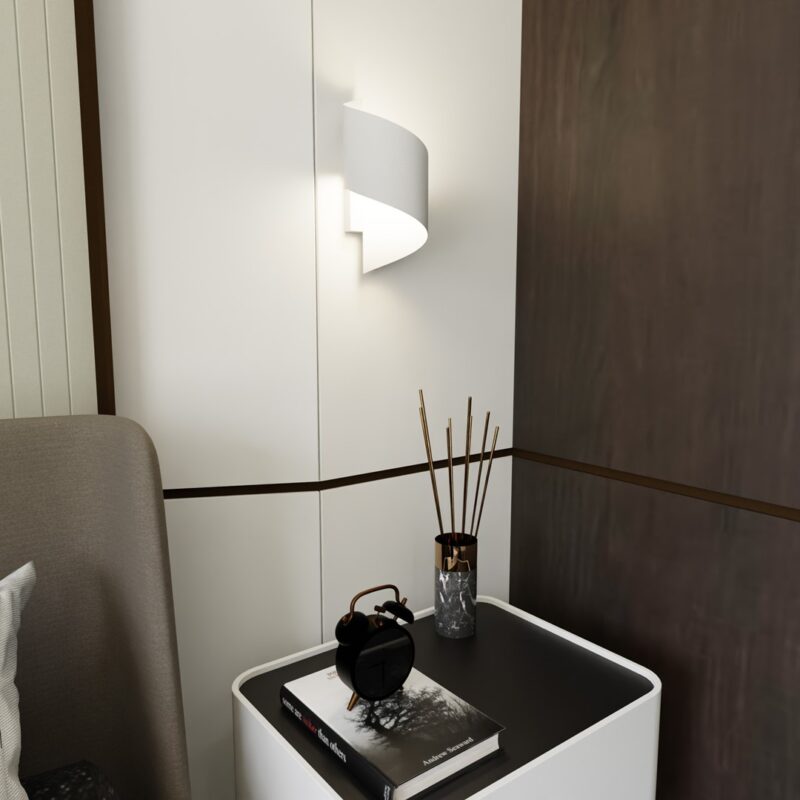 Spenser White Wall Lamp Image 3