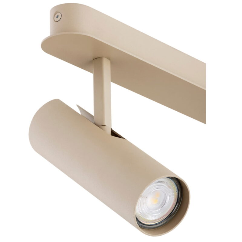 lensa taupe 3 lamp bar spotlight, adjustable, steel, gu10, 100cm length