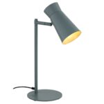 Nard Adjustable Desk Lamp, Dark Sage, 45cm Height