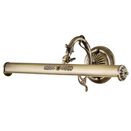 picasso bronze picture light, 2 lamp, metal, 44.5cm wide