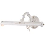 Picasso White & Gold Picture Lamp, Metal, 2 Light 44.5cm