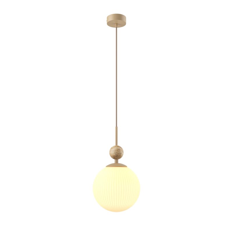 TAVO Beige Pendant luminaire , Stone