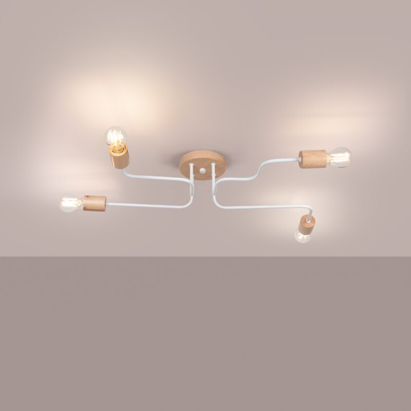 Timbo Chandelier 4 white Image 3