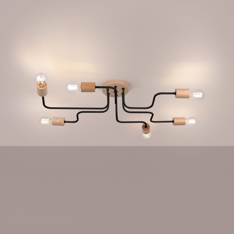 Timbo Chandelier 6 black Image 3