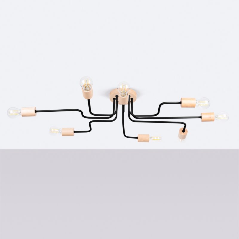 Timbo Chandelier 8 black Image 2