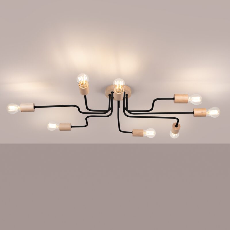 Timbo Chandelier 8 black Image 3