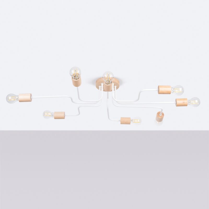 Timbo Chandelier 8 white Image 2