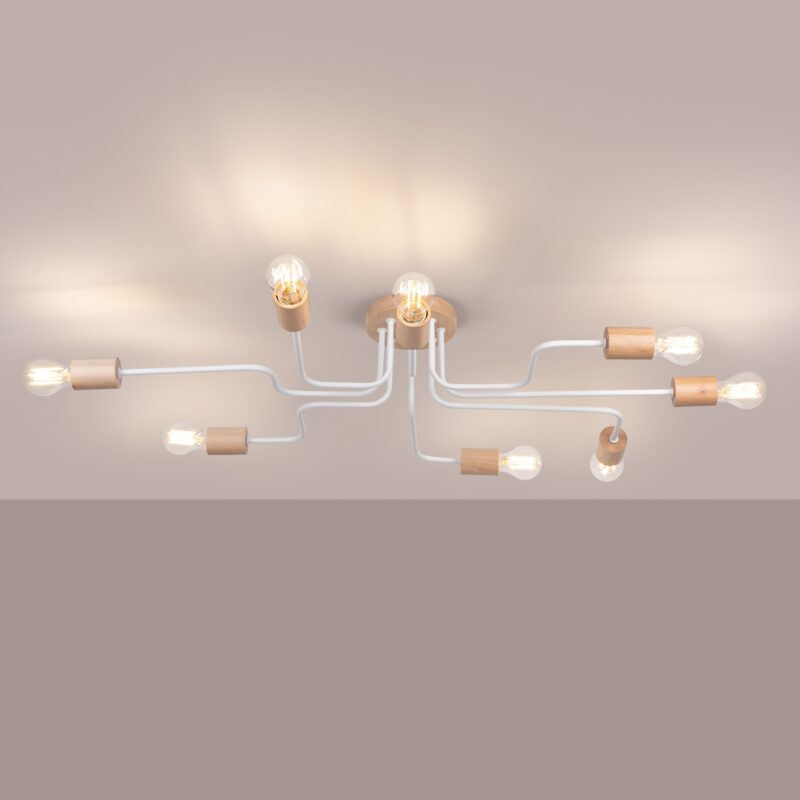 Timbo Chandelier 8 white Image 3