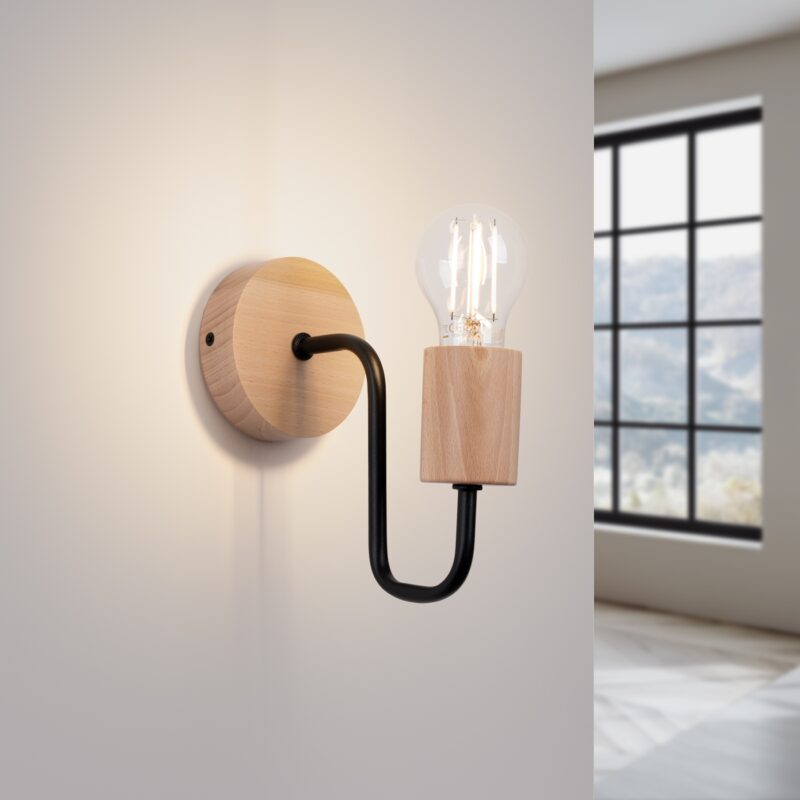 Timbo Wall lamp black Image 3