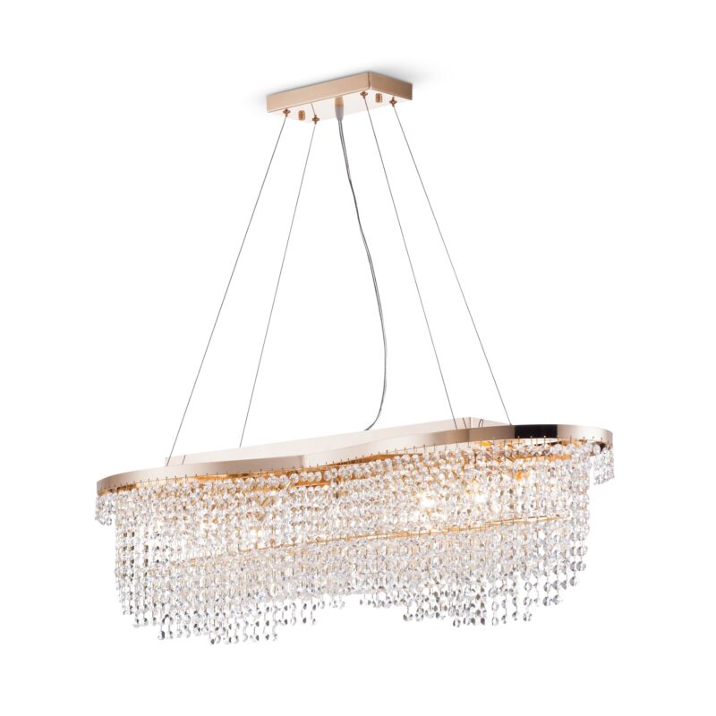 Toils Gold Chandelier, Metal