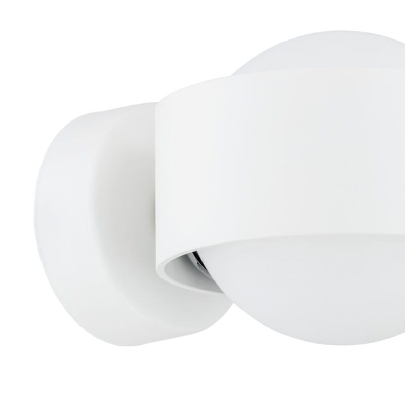 simo ip44 white wall lamp, 1 light, 12.5cm wide