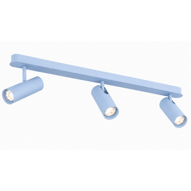 lensa sky blue 3 lamp bar spotlight, adjustable, steel, gu10, 100cm length