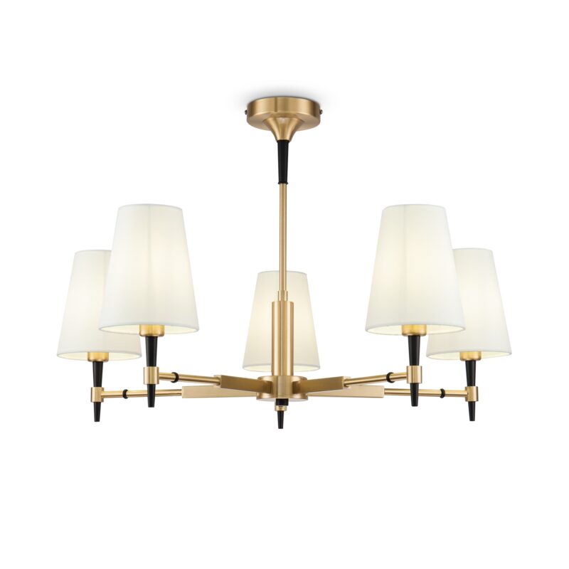 Zaragoza Brass Chandelier, Metal
