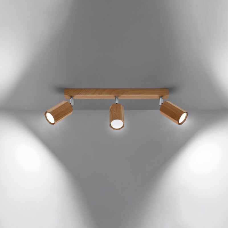 Zeke Ceiling lamp 3 oak Image 3