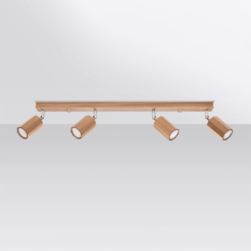 Zeke Ceiling lamp 4 oak Image 2
