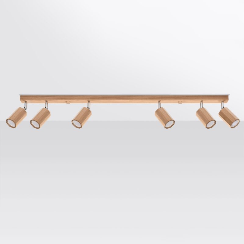Zeke Ceiling lamp 6 oak Image 2