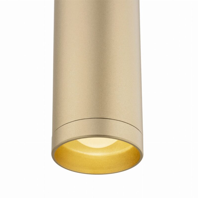 janiero led pendant lamp, 4.2 watt, gold thin tube, 3000k, 10cm width